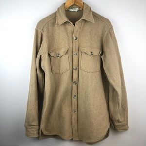 SOLD - Vintage Woolrich Heavy Wool Shirt Made in USA Button Down Sz L